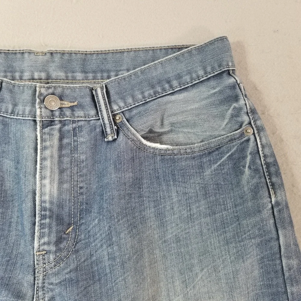 Levi's 514 jeans men's 34x30 regular fit straight blue denim pants retro